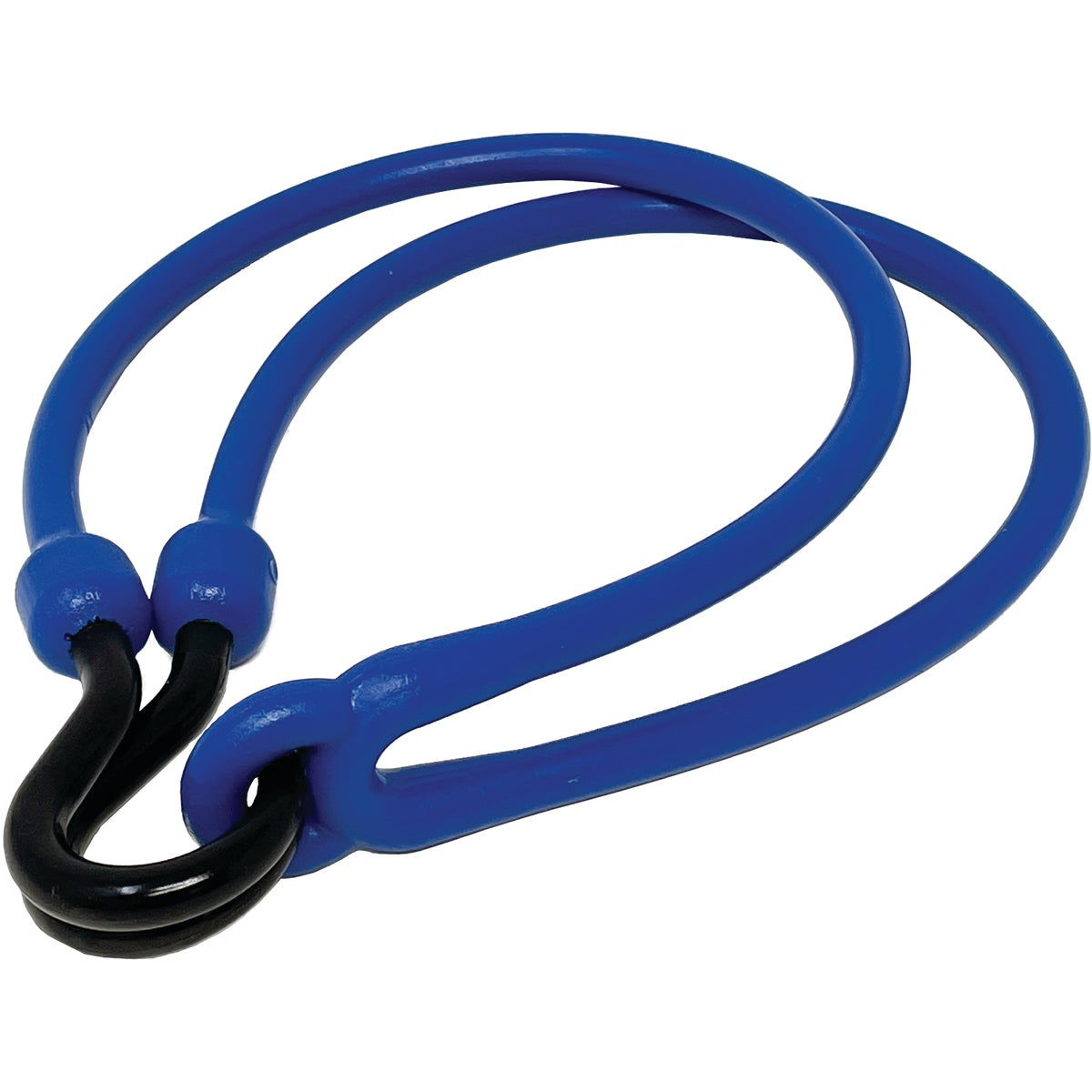 The Perfect Bungee 36 In. Easy Stretch Polyurethane Bungee Cord, Nylon Hooks,  Blue