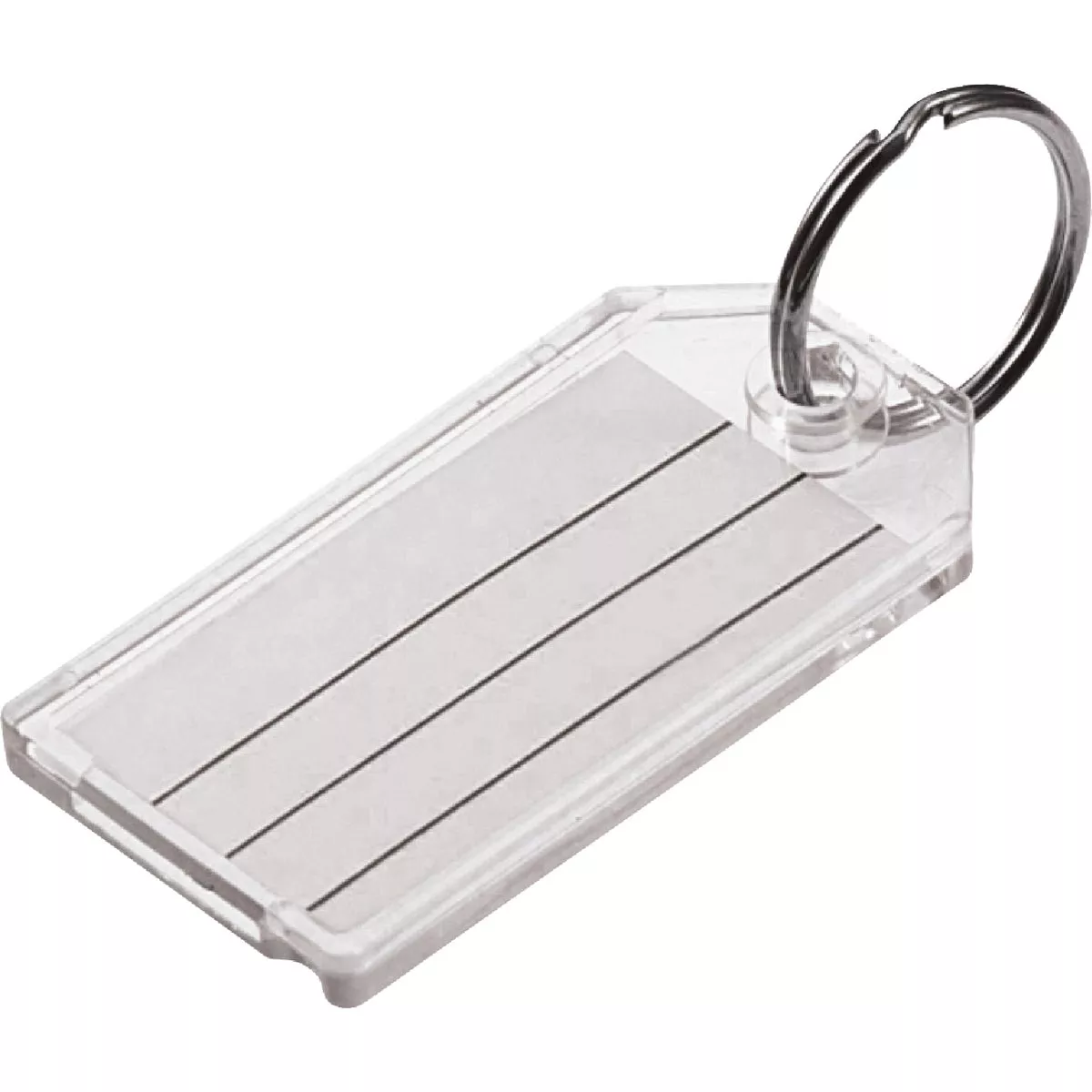 Lucky Line 2-1/4 In. x 1-1/8 In. Clear I.D. Key Tag, (100-Pack)