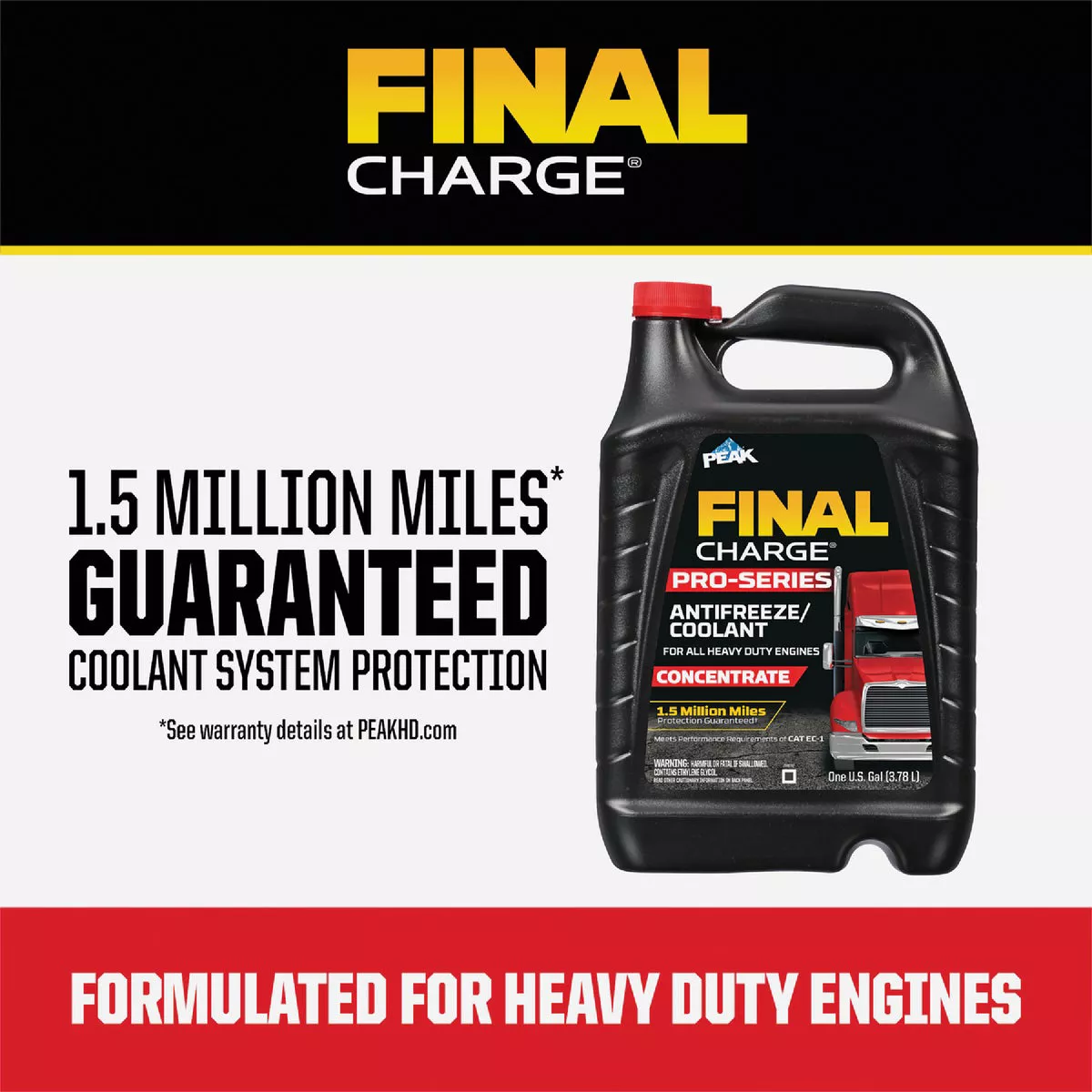 Peak Final Charge Pro-Series 1 Gal. Pre-Diluted Antifreeze/Coolant - photo 2