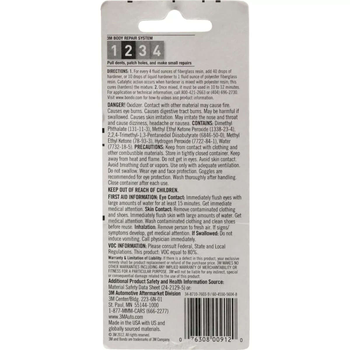 Bondo 0.37 Oz. Liquid Hardener - photo 4