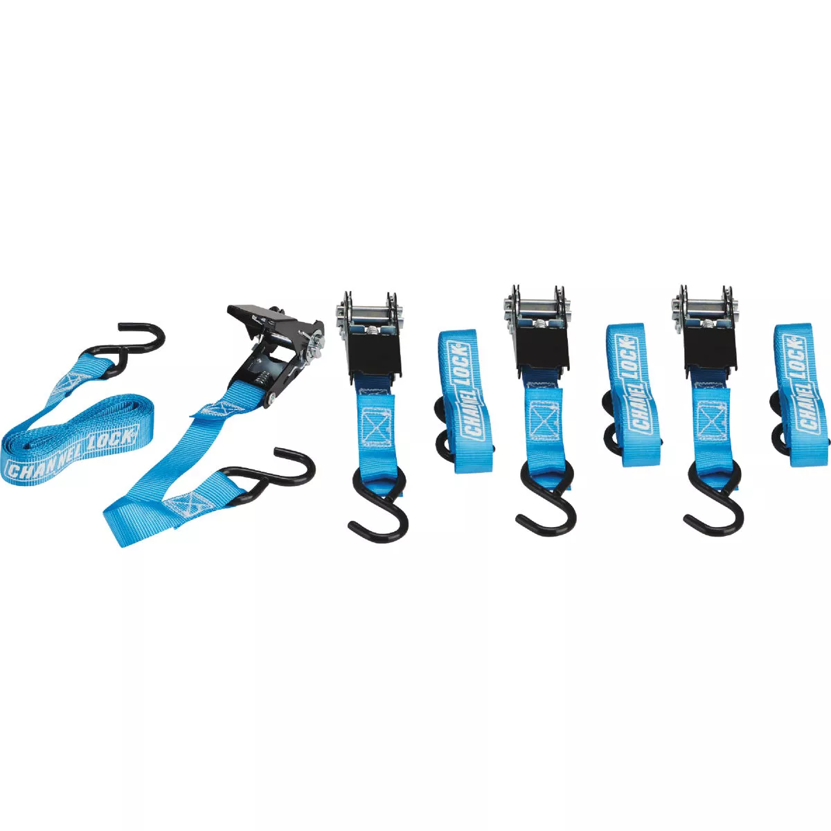 Channellock 1 In. x 10 Ft. Ratchet Tie Down With S Hooks (4-Pack) | Do ...