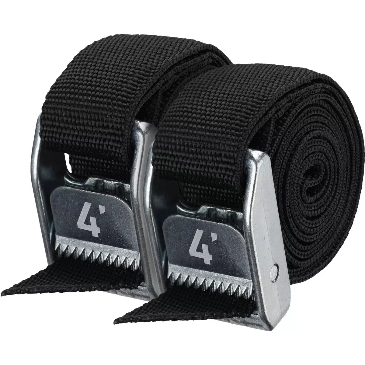 NRS 1 In. x 4 Ft. Stealth Black Heavy Duty Tie-Down Strap (2-Pack) - photo 2