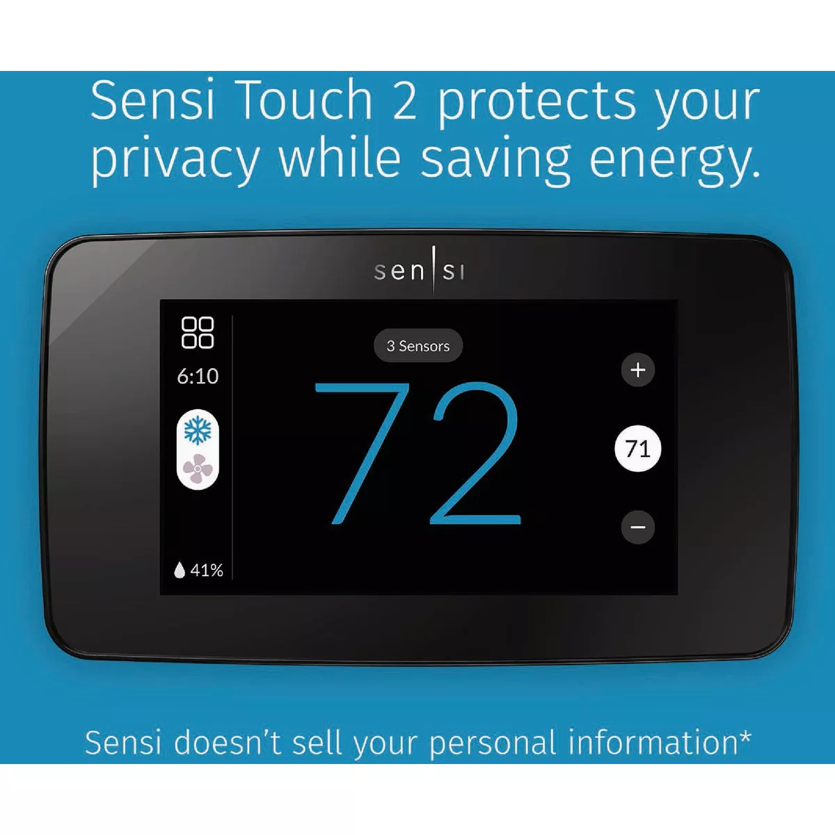 Copeland Sensi Touch 2 Room Sensor Compatible Wi-Fi Smart Thermostat - photo 2