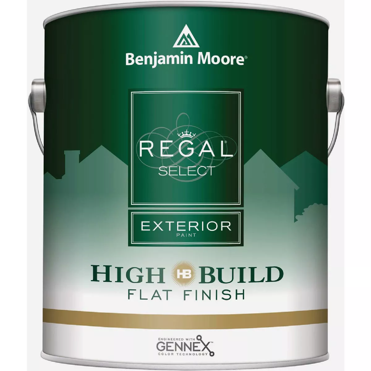 Benjamin Moore Regal Select Acrylic Latex Flat High Build Exterior House Paint, Base 2, 1 Gal.