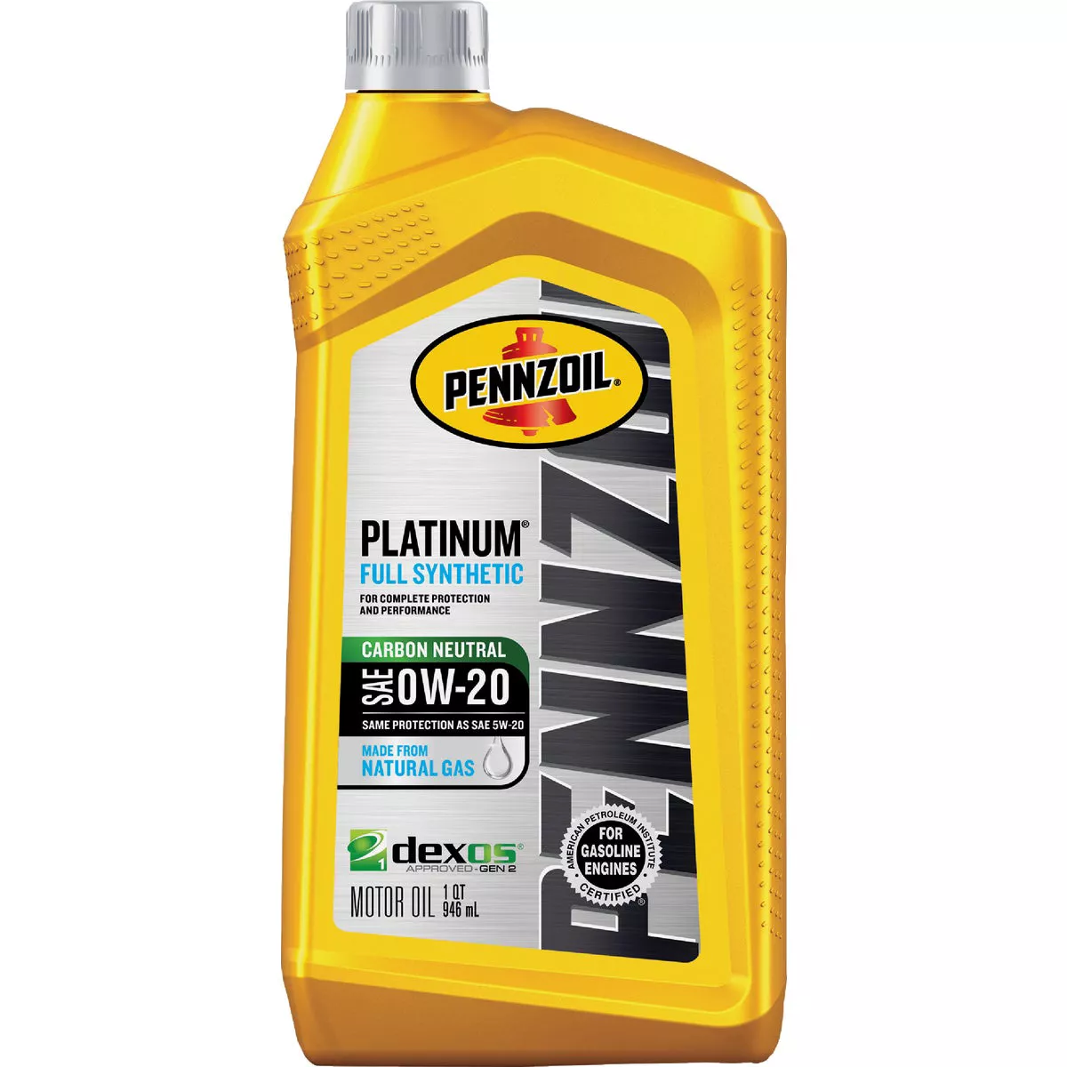 Pennzoil Platinum Full Synthetic SAE OW-20 1 Qt. Motor Oil