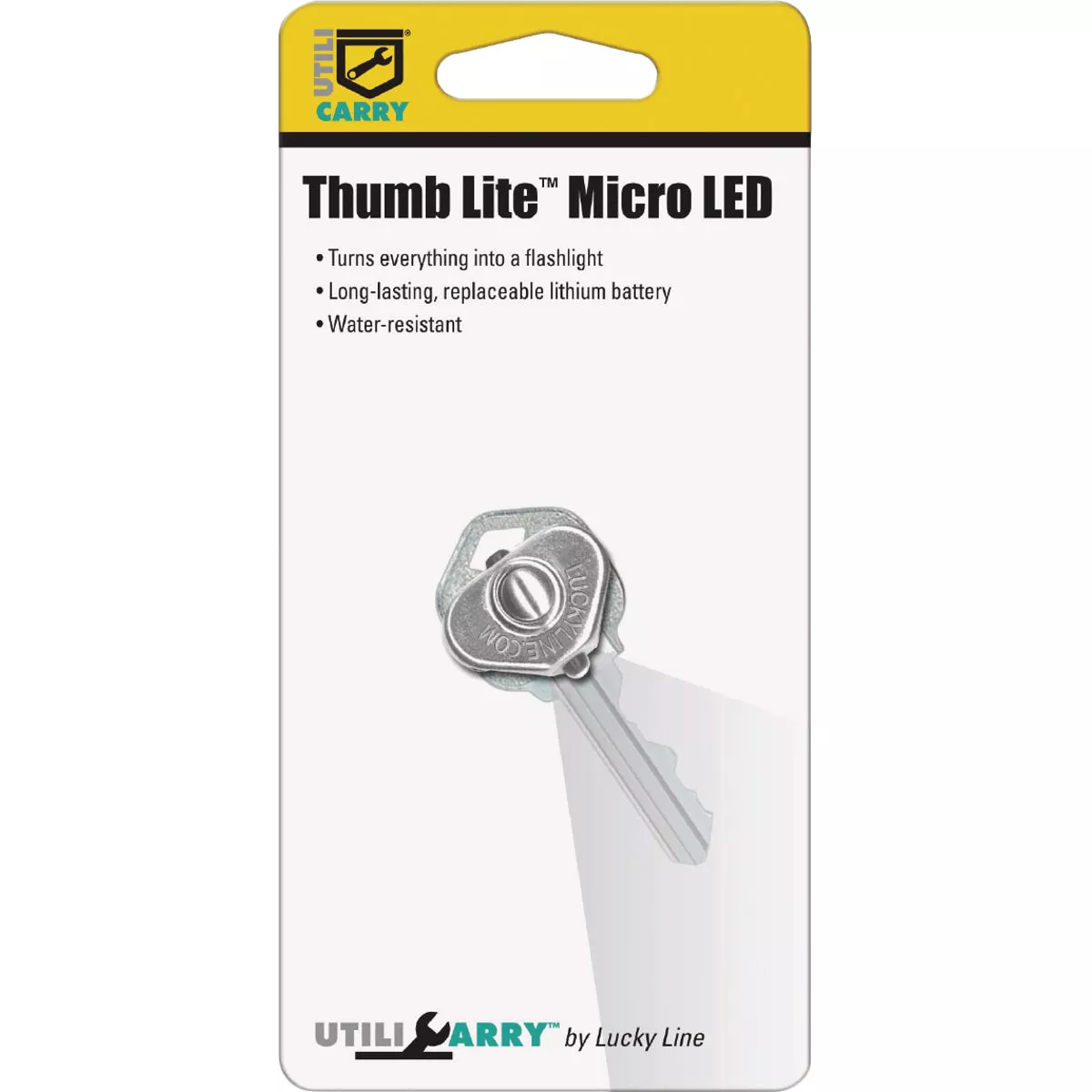 Lucky Line Utilicarry Thumb Lite Micro LED Key Ring Light | True Value ...