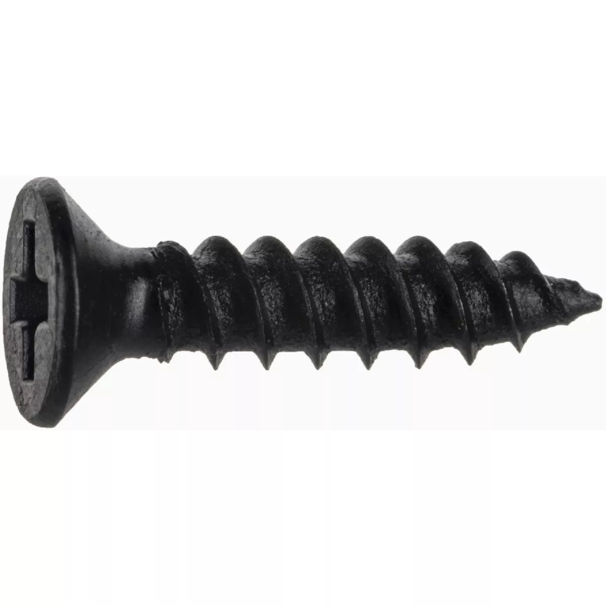 Midwest Fastener #4 x 1/2 In. Black Phosphate Steel Phillips Flat Head TwinFast Wood Screws