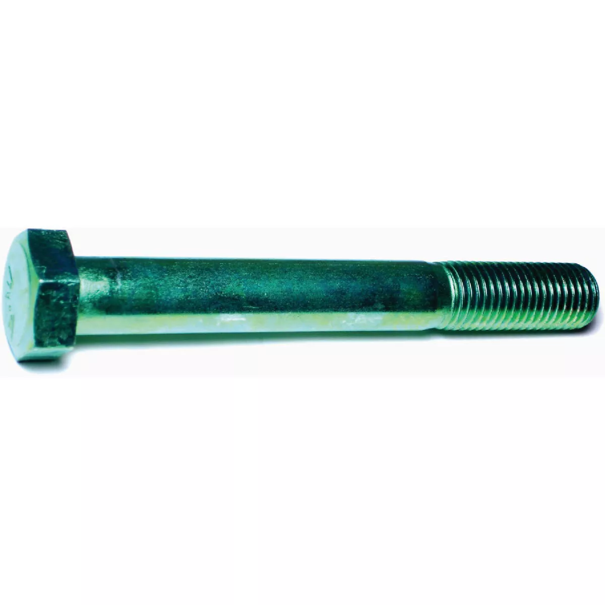 Midwest Fastener 1 In.-8 x 8 In. Green Rinsed Zinc Plated Grade 5 Steel Coarse Thread Hex Cap Screws