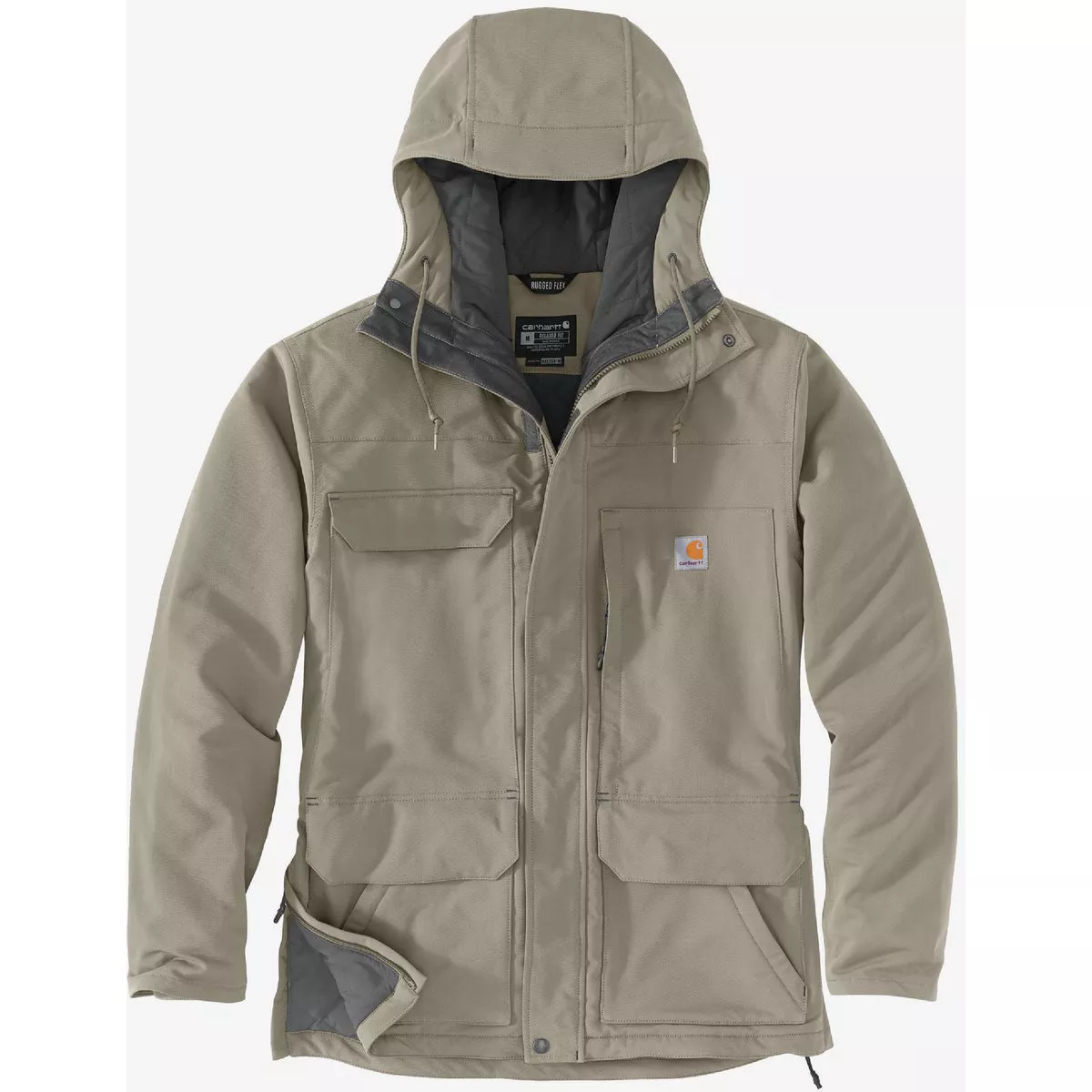 Carhartt Super Dux Men's 3XL Tall Greige Insulated Traditional Coat, Relaxed Fit