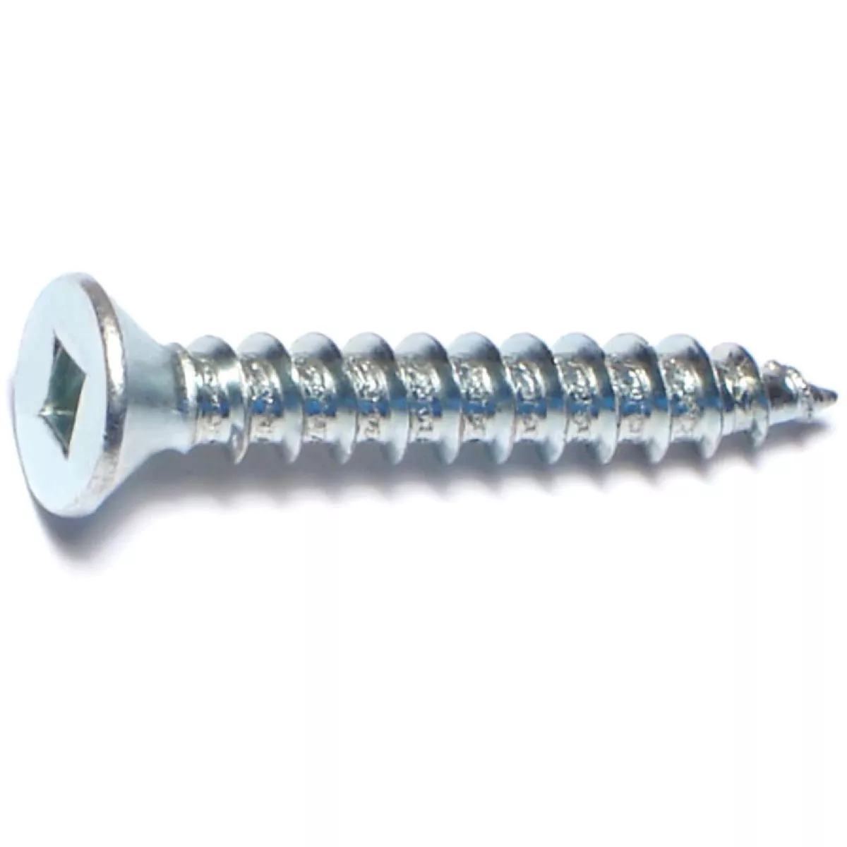Midwest Fastener #10 x 1-1/4 In. Zinc Plated Steel Square Drive Flat Head Sheet Metal Screws (12 Ct.)