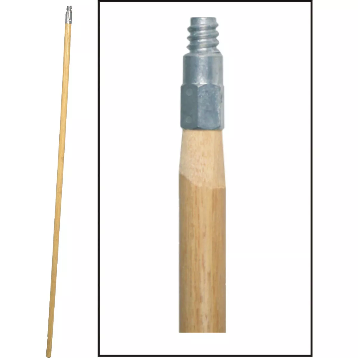 Birdwell 15/16 In. x 60 In. Metal Thread Wood Handle