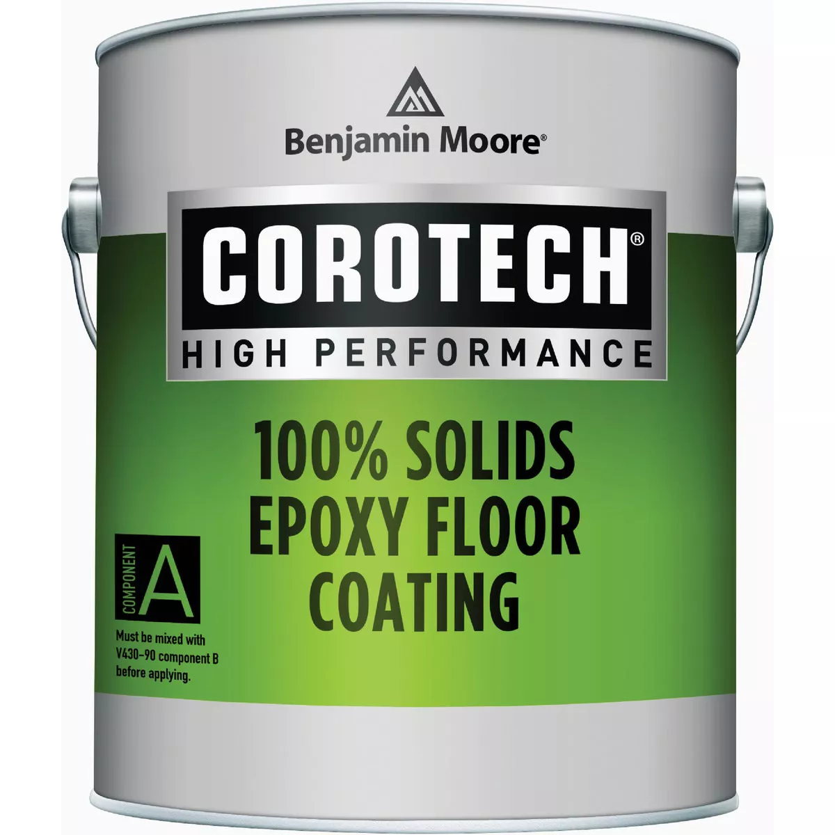Benjamin Moore Corotech 100% Solids Epoxy Floor Coating, Silver Gray, 2 Gal.