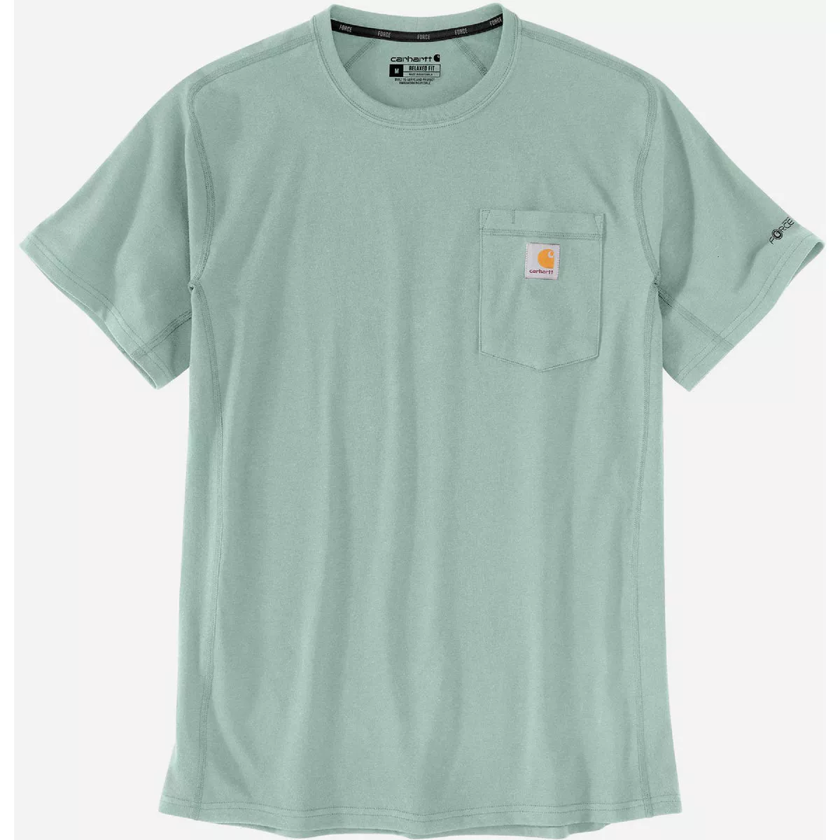 Carhartt Force Men's 3XL Regular Blue Surf Midweight Short Sleeve Pocket T-Shirt, Relaxed Fit