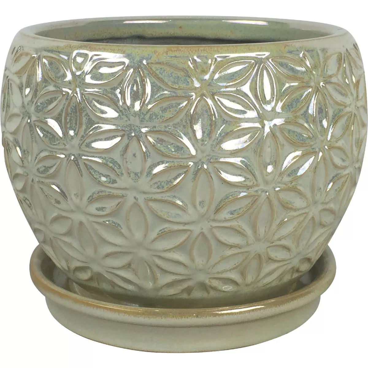 ATT Southern Elora 6 In. Ceramic Pearl Planter