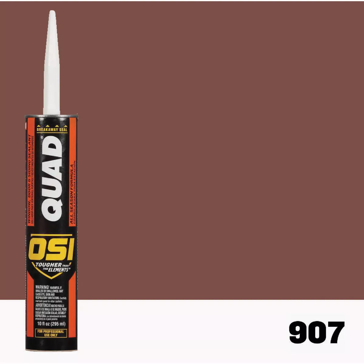 OSI Quad 10 Oz. Window, Door & Siding Sealant, Red 907
