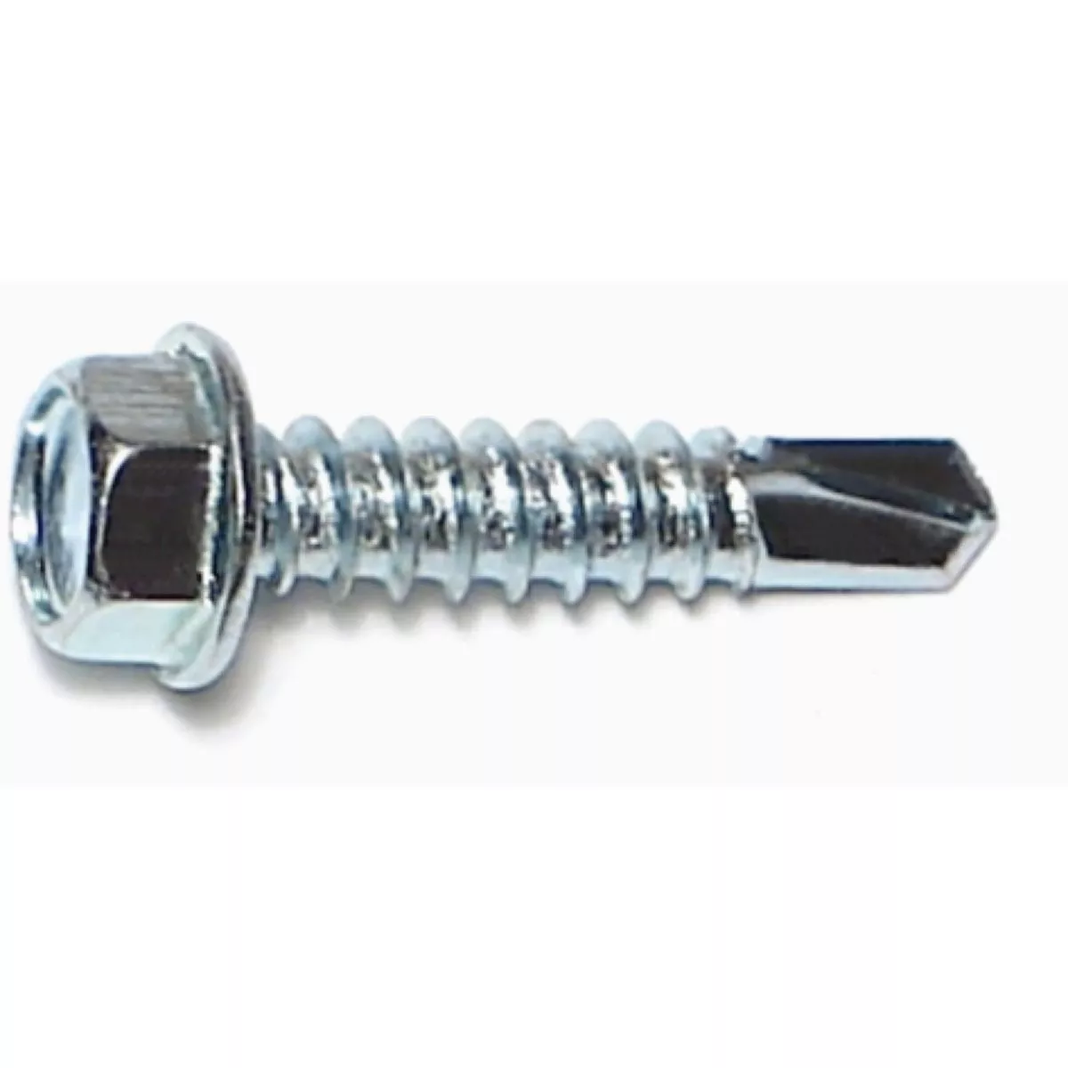 Midwest Fastener #12-14 x 1 In. Zinc Plated Steel Hex Washer Head Self-Drilling Screws (250 Ct.)
