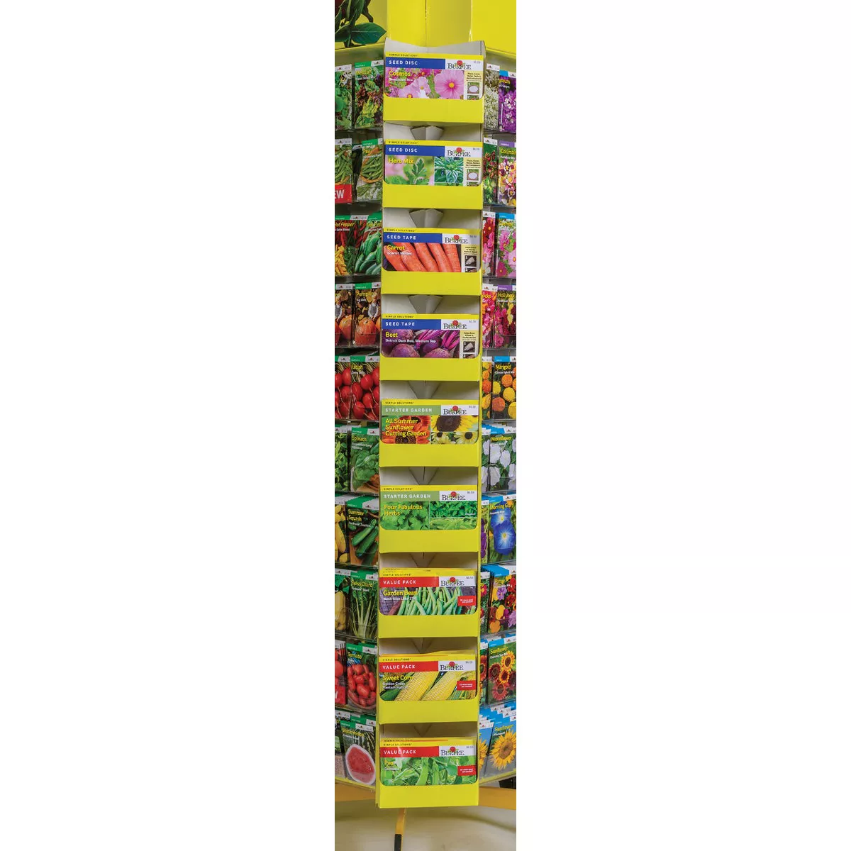Burpee Seed 69-Pouch Seed Display