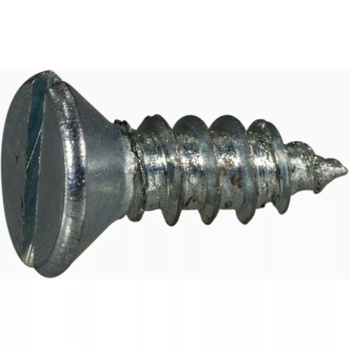 Midwest Fastener #8 x 1/2 In. Zinc Plated Steel Slotted Flat Head Sheet Metal Screws