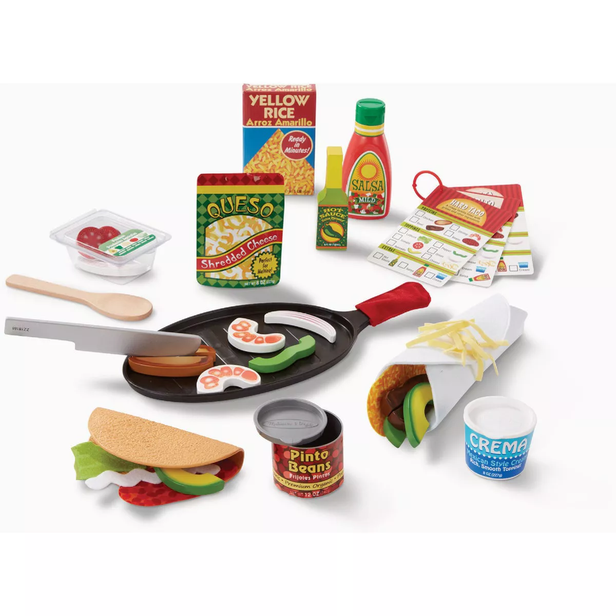 Melissa & Doug Fill & Fold Taco & Tortilla Set