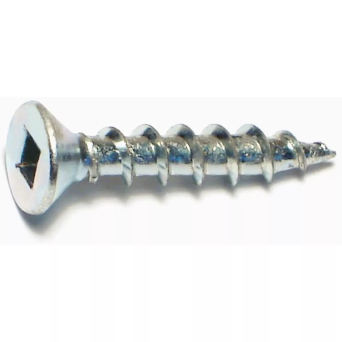 Midwest Fastener #8 x 1 In. Zinc Plated Steel Square Drive Flat Head Sheet Metal Screws