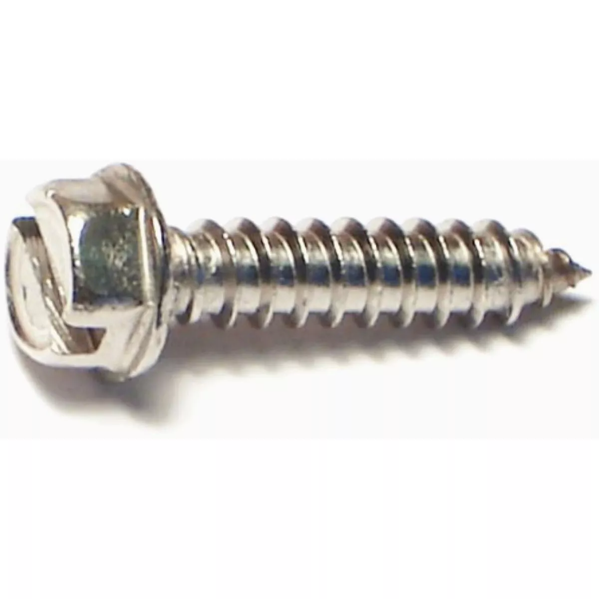 Midwest Fastener #8 x 1/2 In. 18-8 Stainless Steel Slotted Hex Washer Head Sheet Metal Screws
