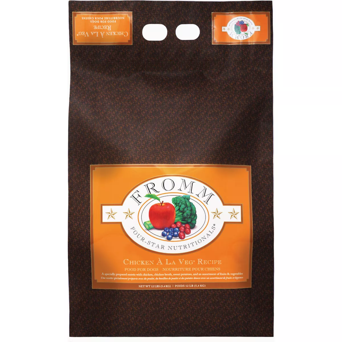 Fromm Four-Star Nutritionals Chicken A La Veg Recipe Dry Dog Food, 12 Lb.