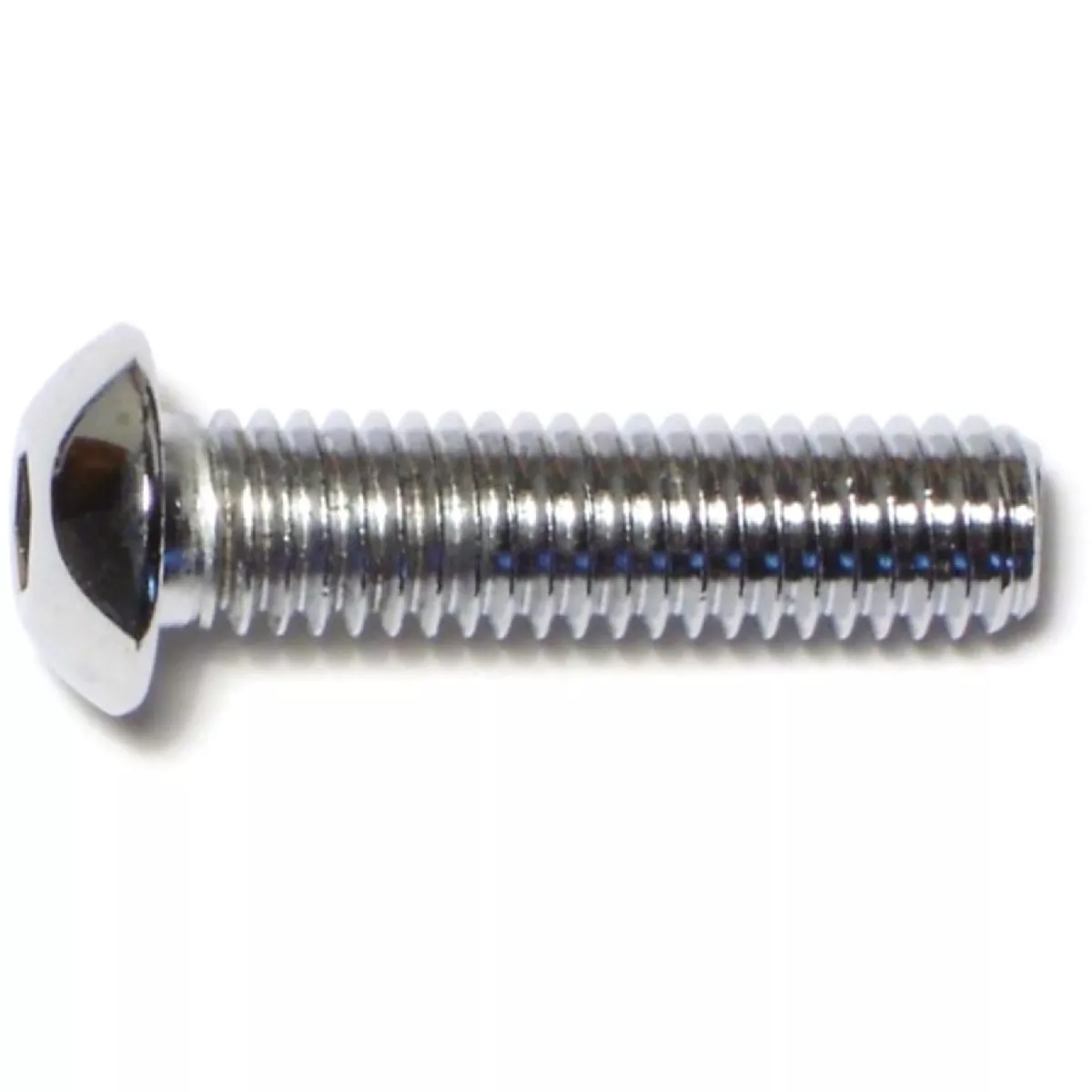 Midwest Fastener 3/8 In.-16 x 1-1/2 In. Chrome Plated Grade 8 Steel Coarse Thread Button Head Socket Cap Screws (5 Ct.)-