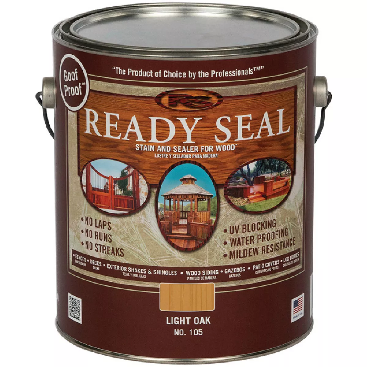 Ready Seal 1 Gal. Wood Stain & Sealer 250VOC, Natural Light Oak