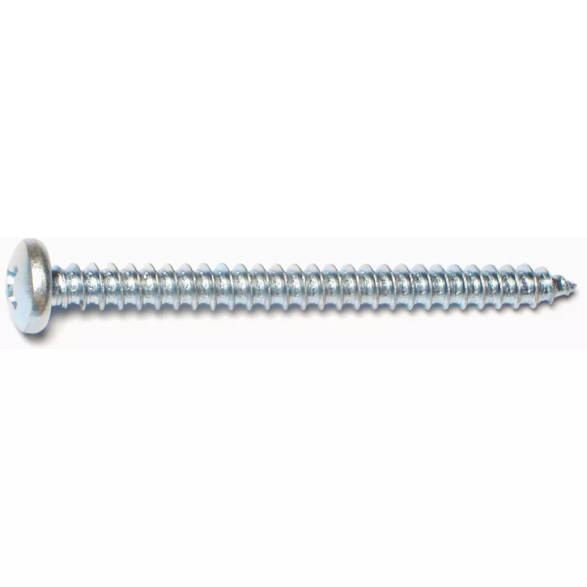 Midwest Fastener #14 x 2-1/2 In. Zinc Plated Steel Combo Pan Head Sheet Metal Screws (1 Ct.)-