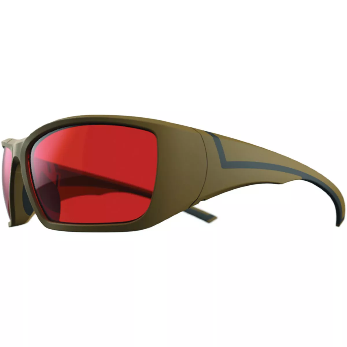 I-Form Lava Tan & Black Frame Safety Glasses with Orange Lenses