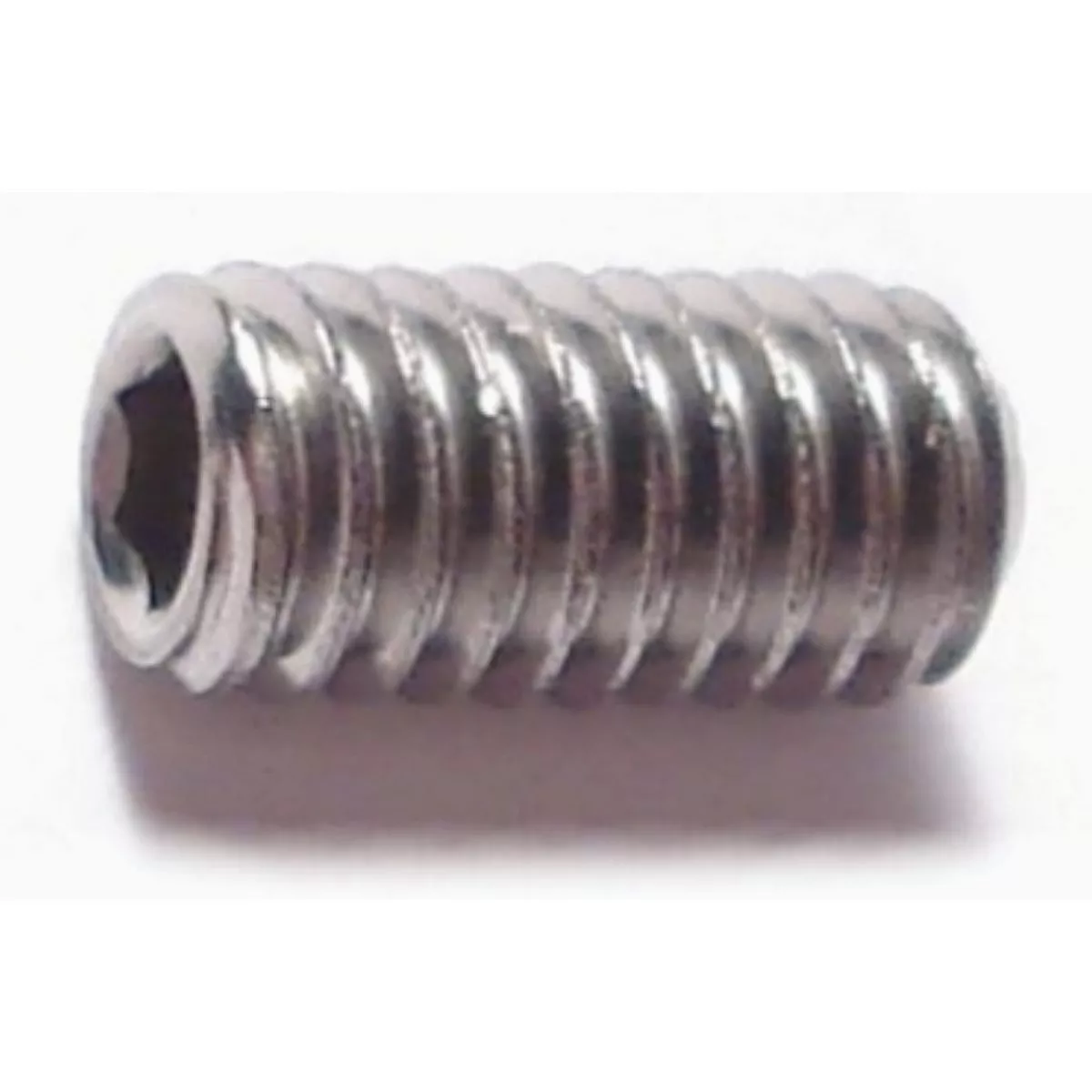 Midwest Fastener 4mm-0.70 x 8mm A2 Stainless Steel Coarse Thread Cup Point Hex Socket Headless Set Screws (10 Ct.)