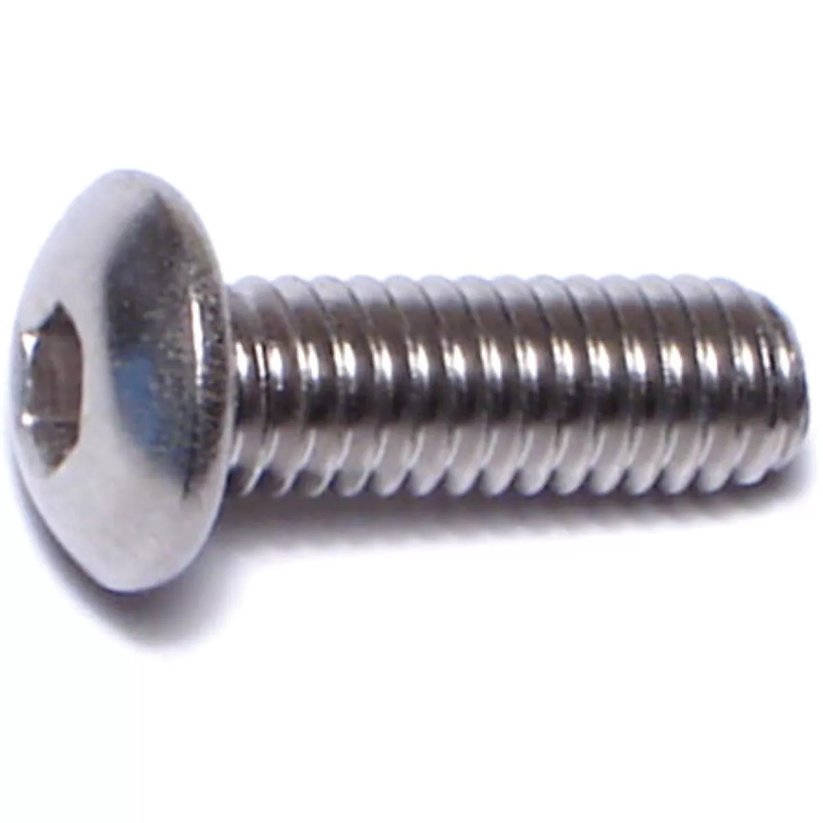 Midwest Fastener 4mm-0.7 x 12mm A2 Stainless Steel Coarse Thread Button Head Hex Socket Cap Screws (10 Ct.)