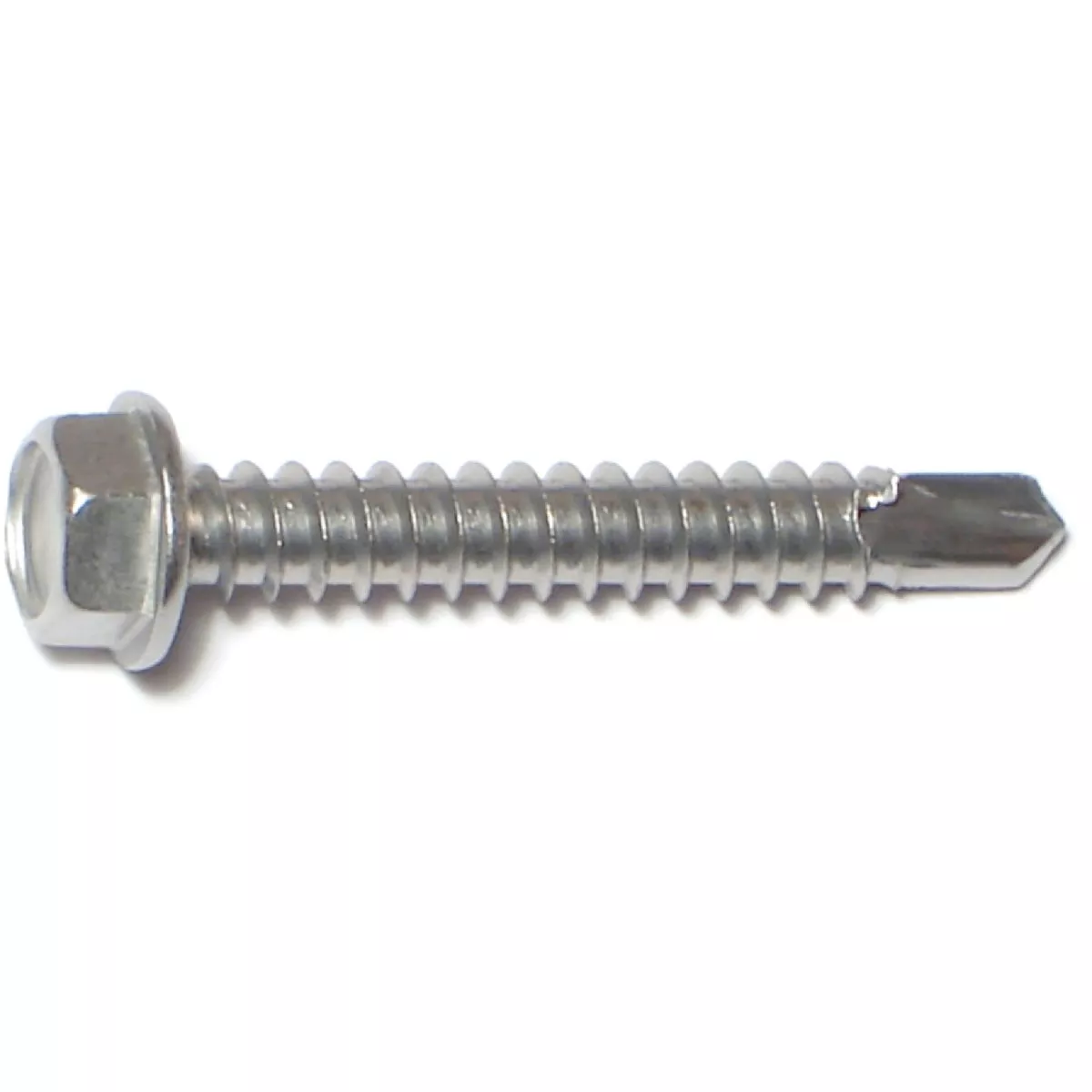 Midwest Fastener #12-14 x 1-1/2 In. 410 Stainless Steel Hex Washer Head Self-Drilling Screws (12 Ct.)