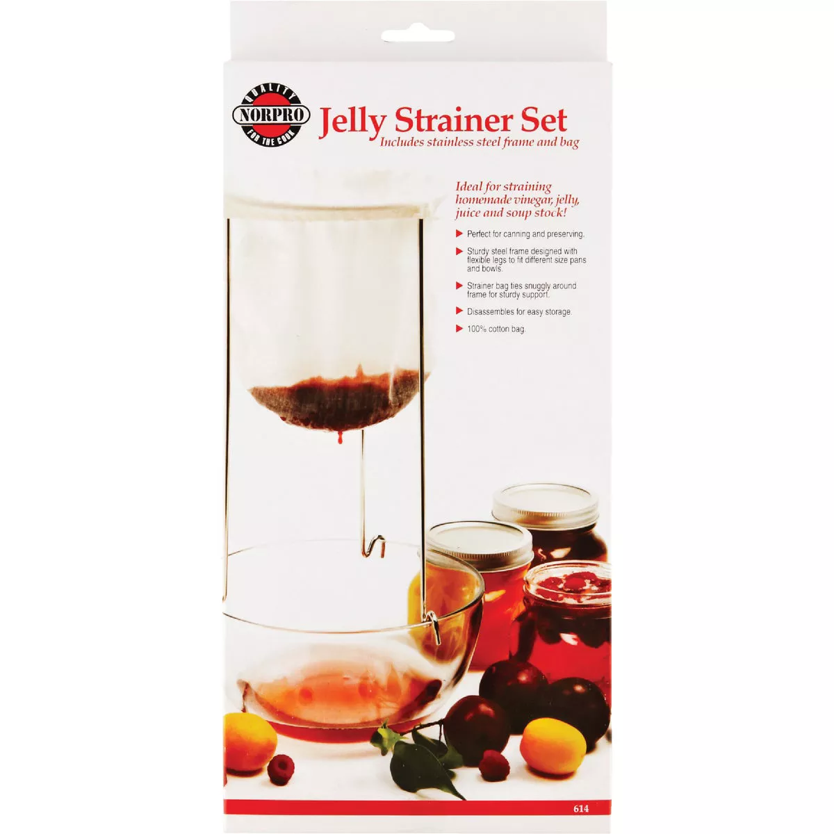 Norpro 6.5 In. x 12 In. Cotton Bag Jelly Strainer Stand - photo 3