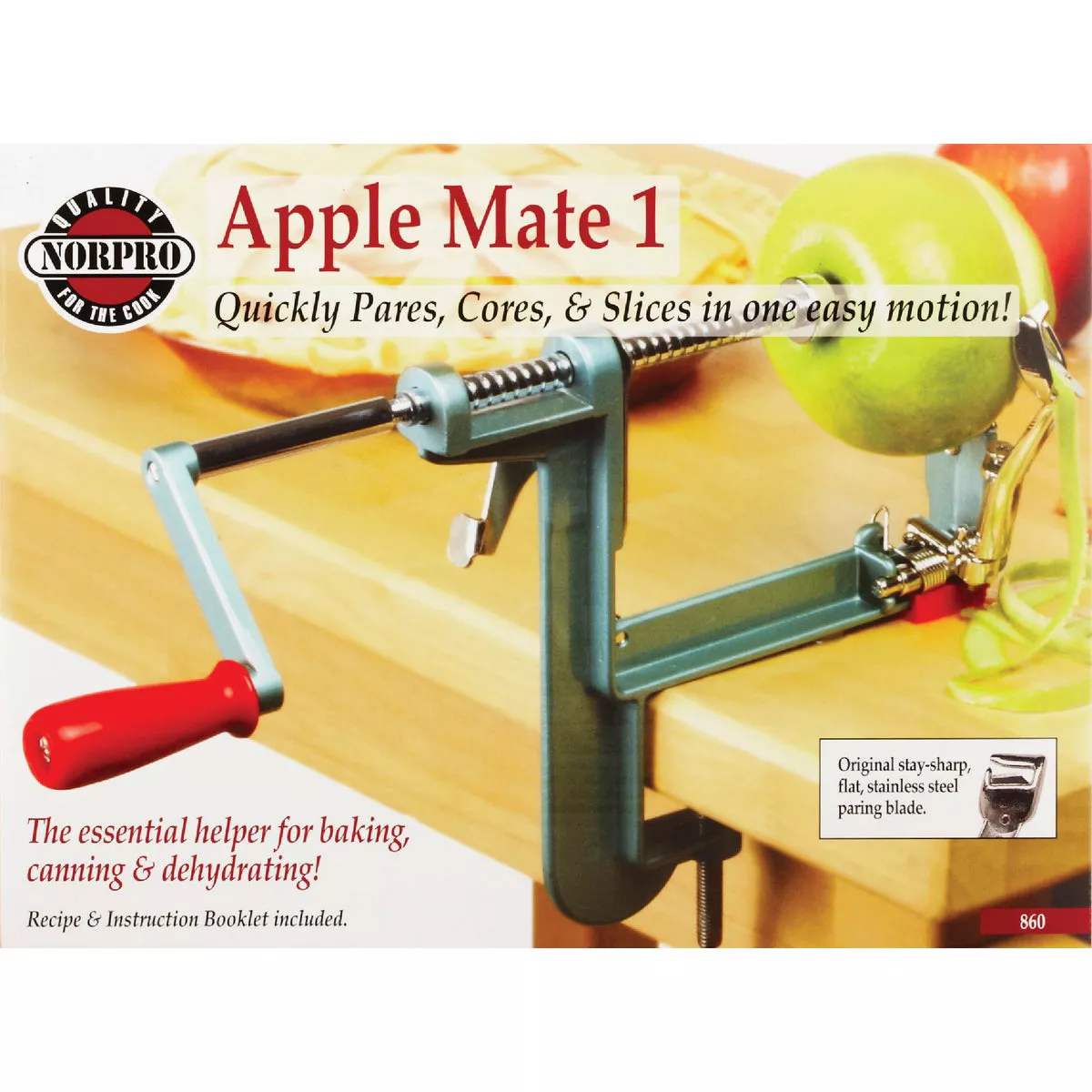 Norpro Apple-Mate 1 Apple Parer & Slicer & Corer with Clamp-On Base - photo 2