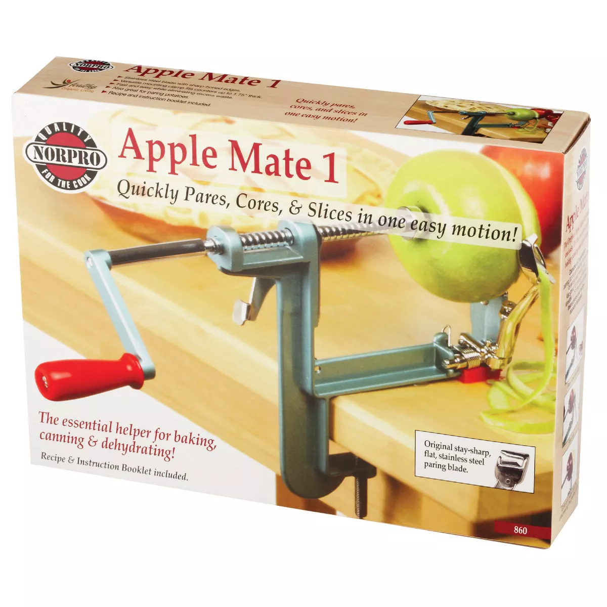 Norpro Apple-Mate 1 Apple Parer & Slicer & Corer with Clamp-On Base - photo 3