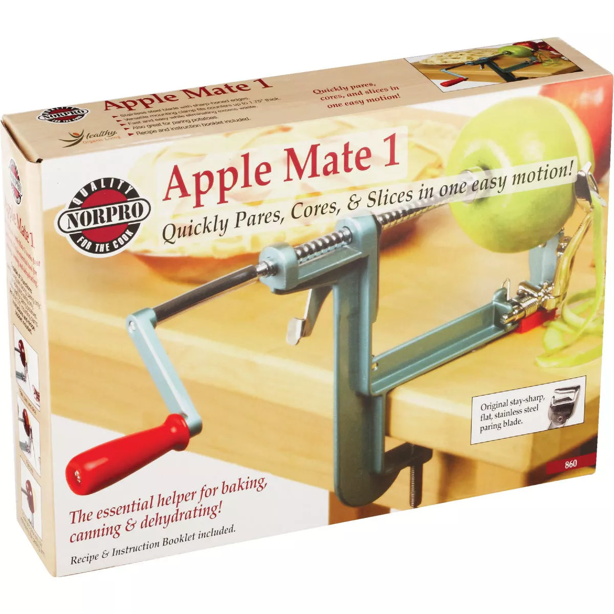 Norpro Apple-Mate 1 Apple Parer & Slicer & Corer with Clamp-On Base - photo 4