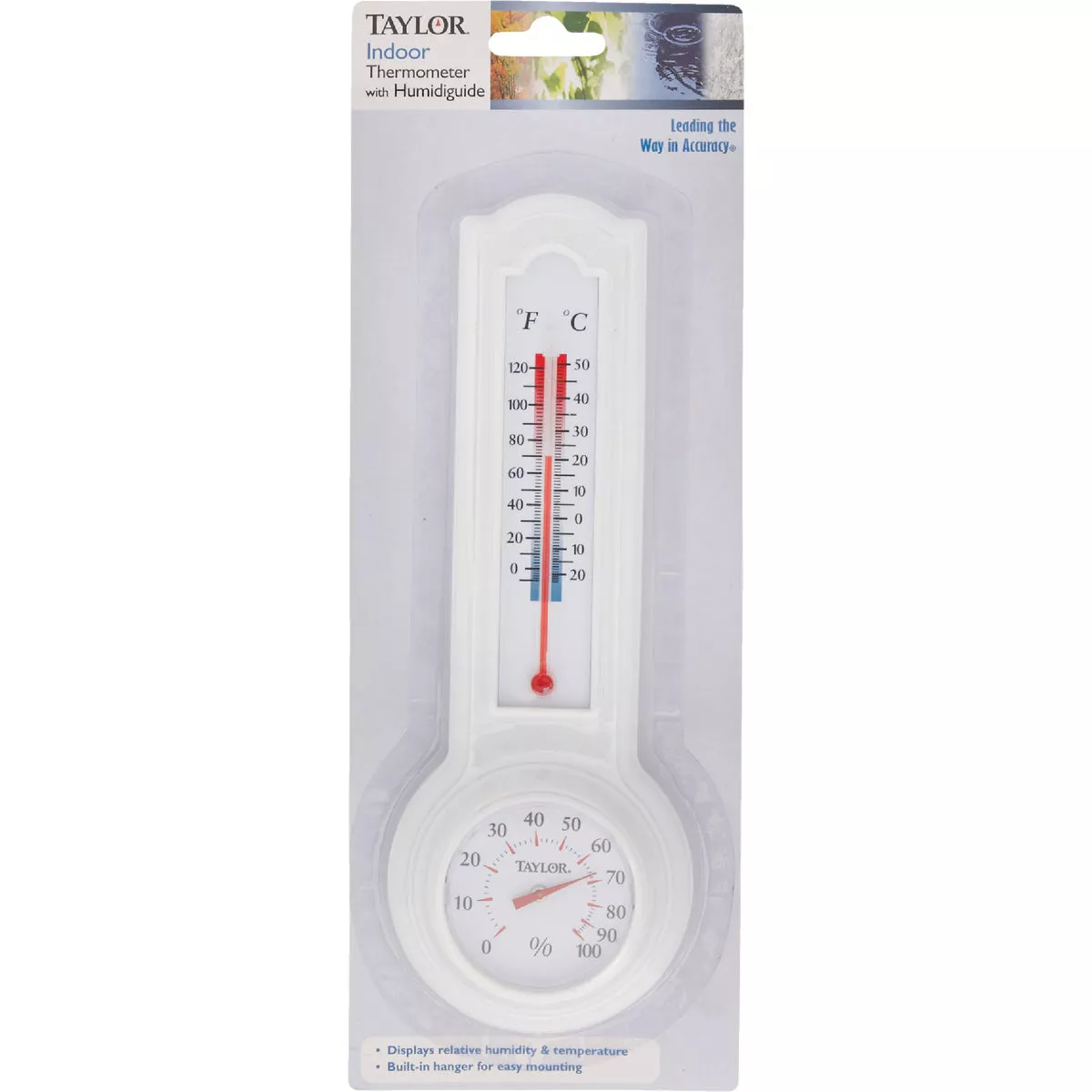 Taylor Fahrenheit & Celsius Analog 0 to 120 F, -20 to 50 C Hygrometer & Thermometer - photo 2
