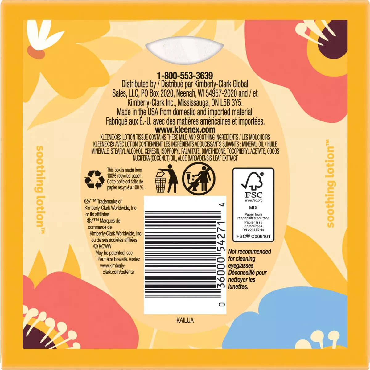 Kleenex Soothing Lotion 60 Count 3-Ply Facial TissuesCube Box - photo 5