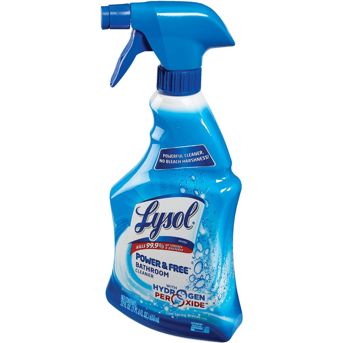 Lysol Power & Free 22 Oz. Bathroom Cleaner with Hydrogen Peroxide | Do ...