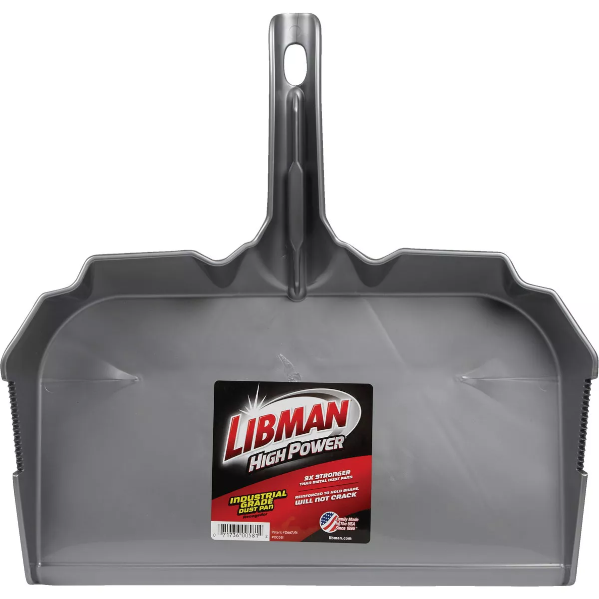 Libman High Power 18.13 In. Gray Poly Industrial Grade Dust Pan - photo 2