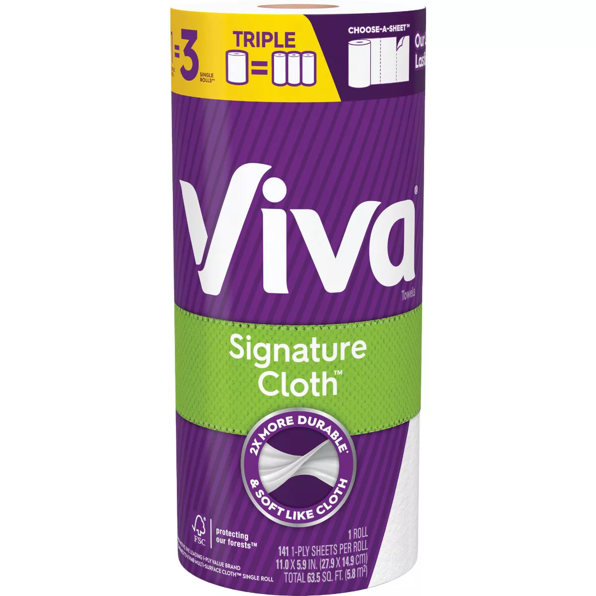 Viva Signature Cloth Triple Roll Paper Towels (1 Roll)