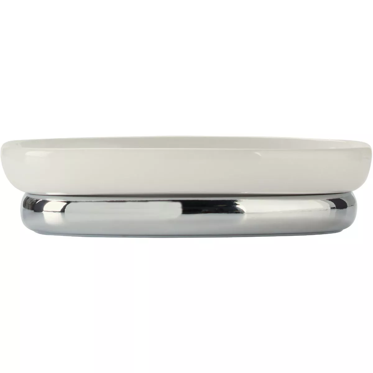 iDesign York White/Chrome Soap Dish - photo 2