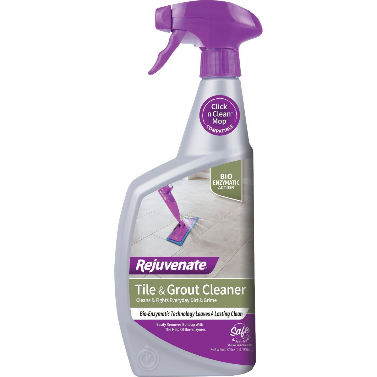 Rejuvenate 32 Oz. BioEnzymatic No Scrub Tile & Grout Cleaner Do it Best
