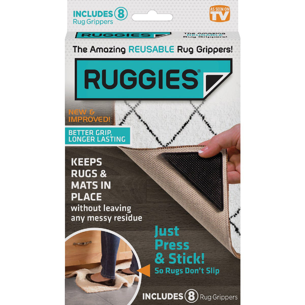 Ruggies Nonslip Rug Gripper Tape (8Pack) Do it Best