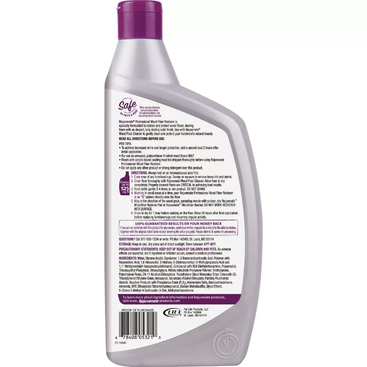 Rejuvenate 32 Oz. Satin/Matte Professional Wood Floor Restorer - photo 2