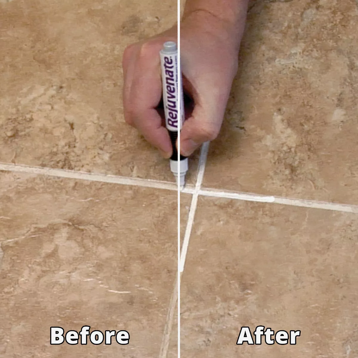 Rejuvenate Grout Renewer Pen, White (2 Count) - photo 3