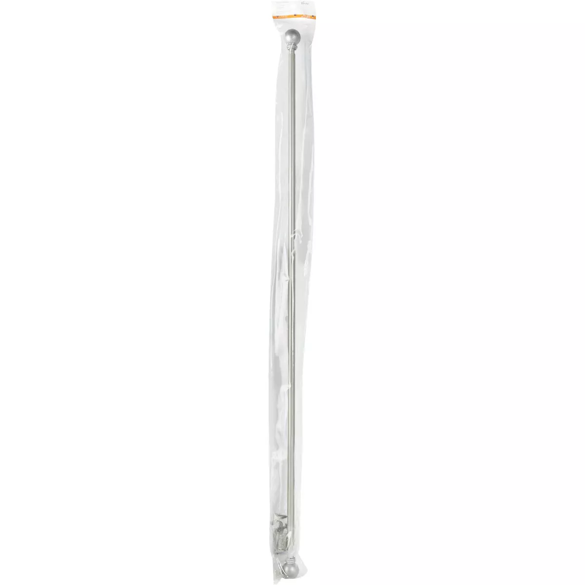 Kenney Chelsea 48 In. To 86 In. 5/8 In. Single Silver Curtain Rod - photo 2