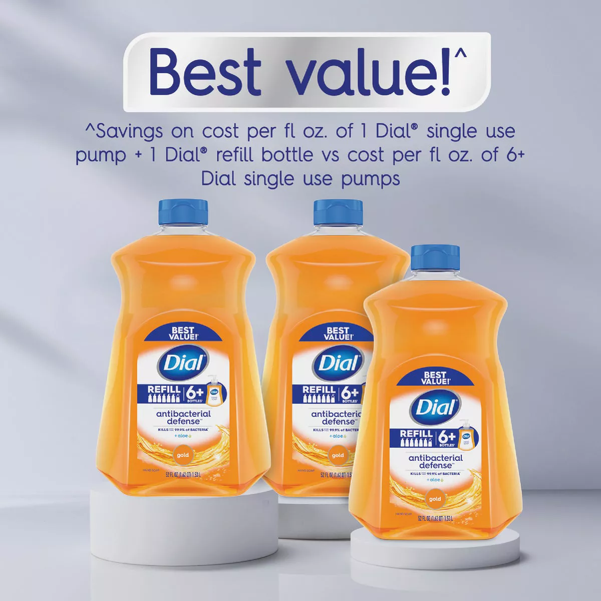 Dial Antibacterial Defense 52 Oz. Gold Liquid Hand Soap Refill - photo 4