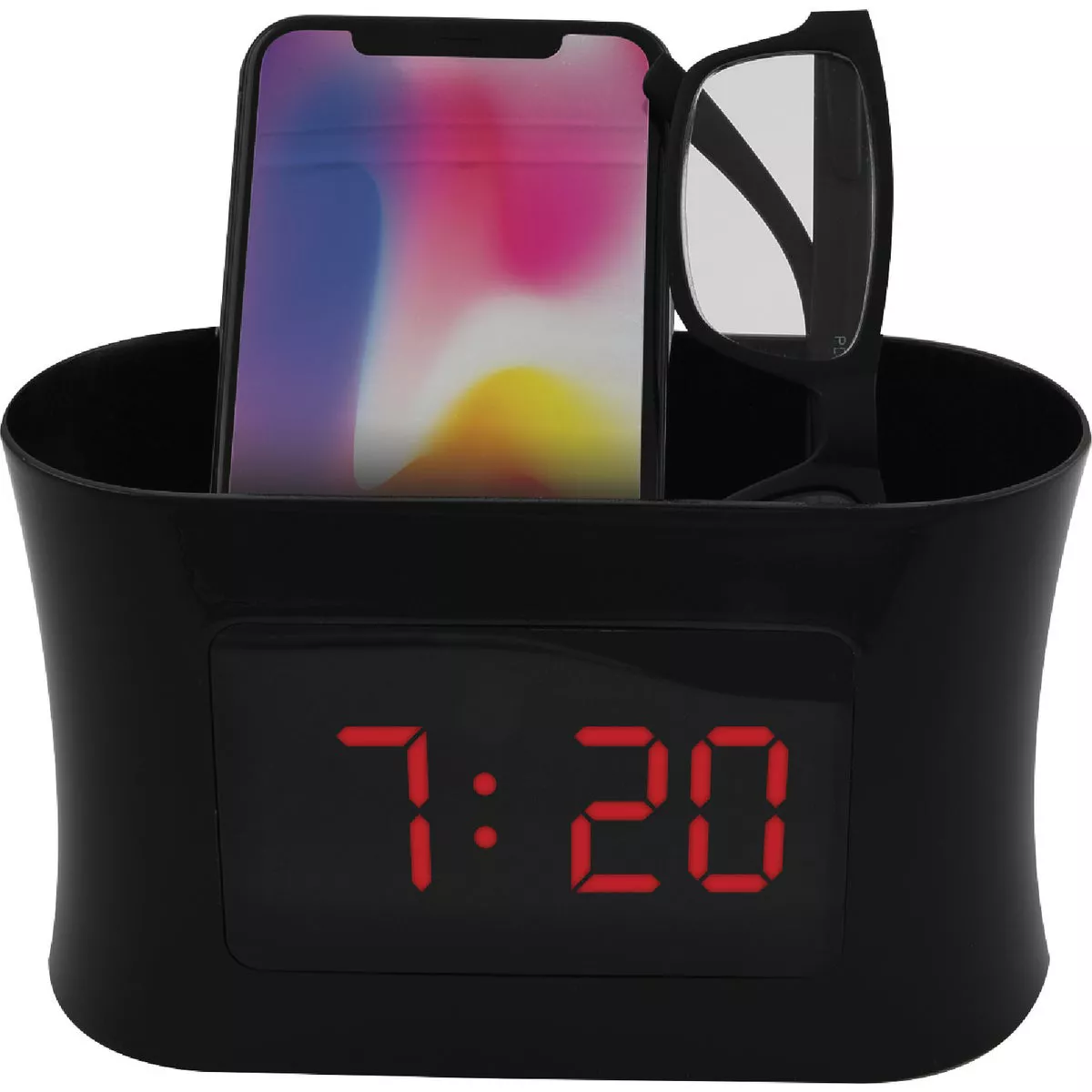 RCA USB Alarm Clock with Storage Caddy - photo 7